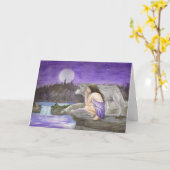 Sternennachtskarte Karte (Gelbe Blume)