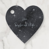 Sternennachtsmond-Phasen Celestial Wedding Geschenkanhänger (Vorderseite)