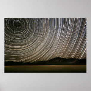 Sternenpfad bei Nacht Kalifornien, Death Valley Poster