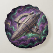 Sternenpfad – Reise durch das Universum´12 Rundes Kissen (Rückseite)