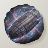Sternenpfad – Reise durch das Universum´13 Rundes Kissen (Rückseite)