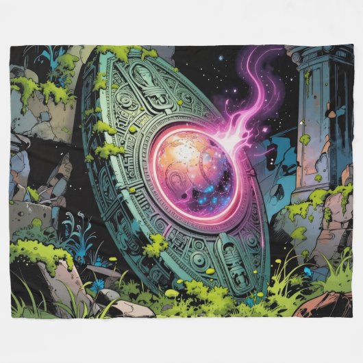 Sternenpfad – Reise durch das Universum´1 Fleecedecke (Vorderseite (Horizontal))