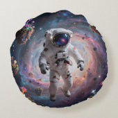 Sternenpfad – Reise durch das Universum´2 Rundes Kissen (Rückseite)