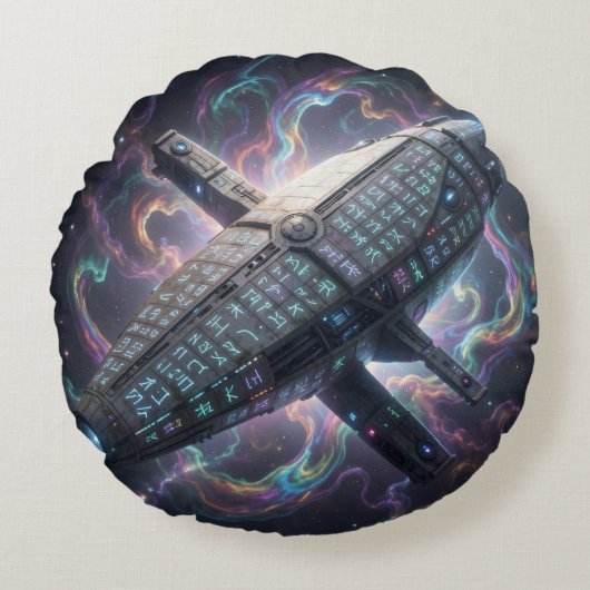 Sternenpfad – Reise durch das Universum´7 Rundes Kissen (Vorderseite)
