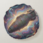 Sternenpfad – Reise durch das Universum´9 Rundes Kissen (Rückseite)