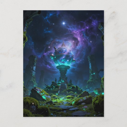 Sternenpfad – Reise durch das Universum Feiertagspostkarte (Vorderseite)