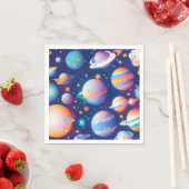 Sternenplaneten Serviette (Beispiel)