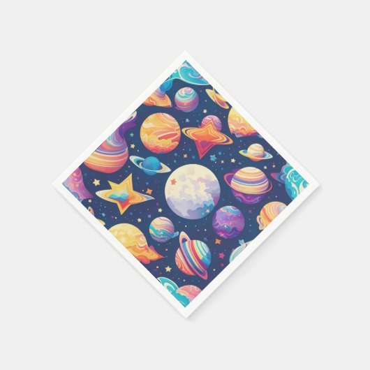 Sternenplaneten Serviette (Ecke)