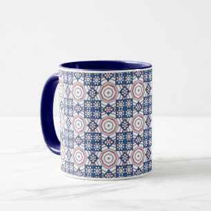 Sternenquilt-Vintage-Kunstmuster-Tasse Tasse
