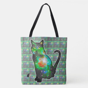 Sternenraum in Katze Tasche
