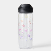 Sternenregenbogen-Star-Doodle Trinkflasche (Rückseite)