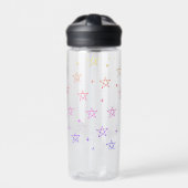 Sternenregenbogen-Star-Doodle Trinkflasche (Vorderseite)