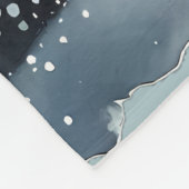 Sternenreiche Winternacht Hirsche Fleecedecke (Ecke)