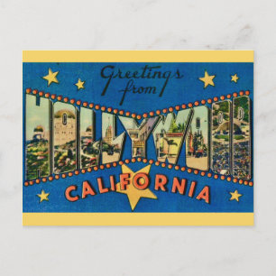 Sternenreiches Hollywood Kalifornien  Postkarte
