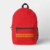 Sternenreihen Bedruckter Rucksack (Vorderseite)