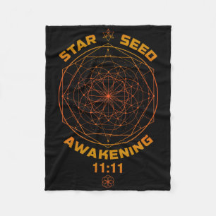 Sternensaat-Erwachen 1111 Heilige Geometrie Fleecedecke