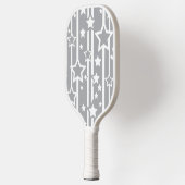 Sternenschauer Silber Grau Pickleball Schläger (Links)