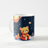 Sternenstaub-Berg-Welterkunder Kaffeetasse (Vorderseite Links)
