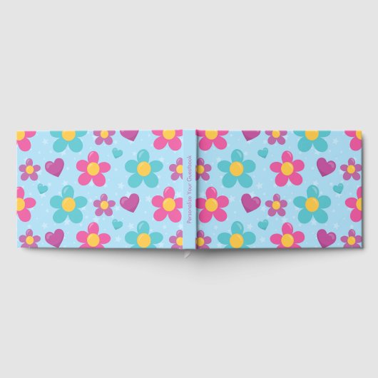 Sternenstaub Blüten Serviette Gästebuch (Voll)