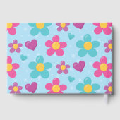 Sternenstaub Blüten Serviette Gästebuch (Rückseite)