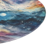 Sternenstaub-Galaxie-Schneidbrett Schneidebrett (Ecke)