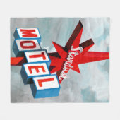 Sternenstaub-Motelschild Fleecedecke (Vorderseite (Horizontal))