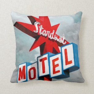 Sternenstaub-Motelschild Kissen