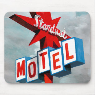 Sternenstaub-Motelschild Mousepad