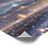 Sternenstaub Pferd Kosmische Bewegung Poster (Ecke)