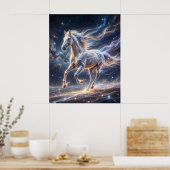 Sternenstaub Pferd Kosmische Bewegung Poster (Küche)
