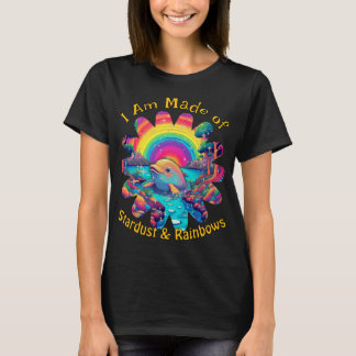 Sternenstaub Regenbogen Delfin Psychedelische Ozea T-Shirt