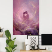 Sternenstaub-Umar mung – Romantisches kosmisches D Poster (Heimbüro)