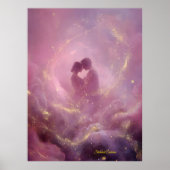 Sternenstaub-Umar mung – Romantisches kosmisches D Poster (Vorne)