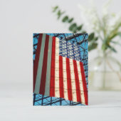Sternenstreifen-Schatten Postkarte (Stehend Vorderseite)