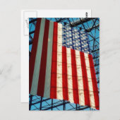 Sternenstreifen-Schatten Postkarte (Vorne/Hinten)