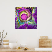 Sternensturm, Fraktal abstraktes Poster (Küche)