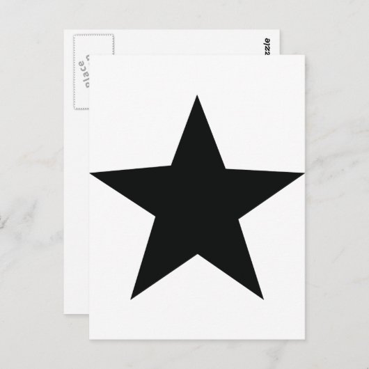 Sternensymbol Postkarte (Vorne/Hinten)