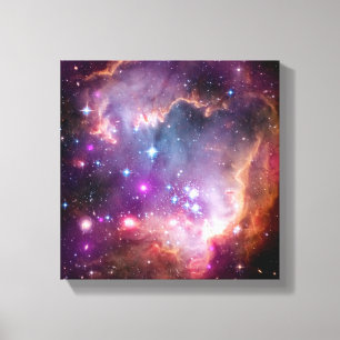 Sternentstehung in NGC 602 - NASA Hubble-Weltraumf Leinwanddruck