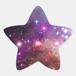 Sternentstehung in NGC 602 - NASA Hubble-Weltraumf Stern-Aufkleber