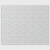 Sternentwurf Silber-WeihnachtsPackpapier Geschenkpapier (Flach)
