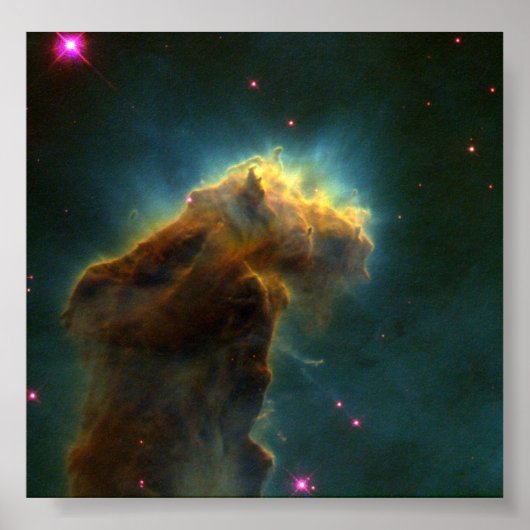 Sternenwolken in M16- Stellaräer kommen aus Poster (Vorne)