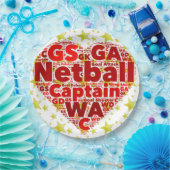 SterneThemed Netball-Party Pappteller (Party)