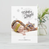 STERNEXPLOSION 1 FOTO FEIERTAGSKARTE (Stehend Vorderseite)