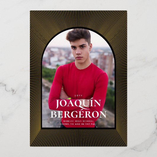 Sternexplosion Abschluss Einladung (Vorderseite)