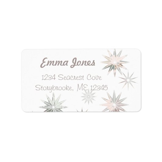 Sternexplosion Adressaufkleber (Vorne)