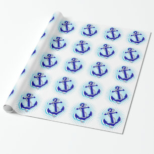 Sternexplosion-Anker Geschenkpapier