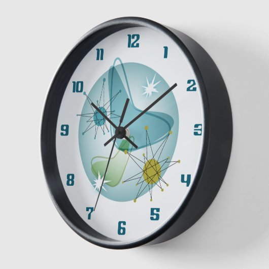 Sternexplosion Atomic Googie Wall Clock Uhr (Winkel)
