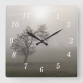 Sternexplosion Baum Landschaftswand Uhr (Vorderseite)