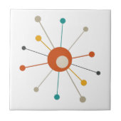 Sternexplosion der Atomzeit Mitte des Jahrhunderts Fliese (Vorderseite)