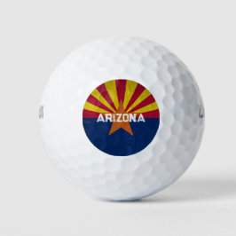 Sternexplosion der Flagge von Arizona Golfball